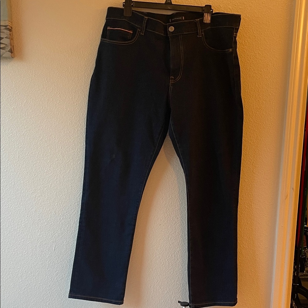 Tommy Hilfiger Men's Dark Blue Straight Jeans 36*30